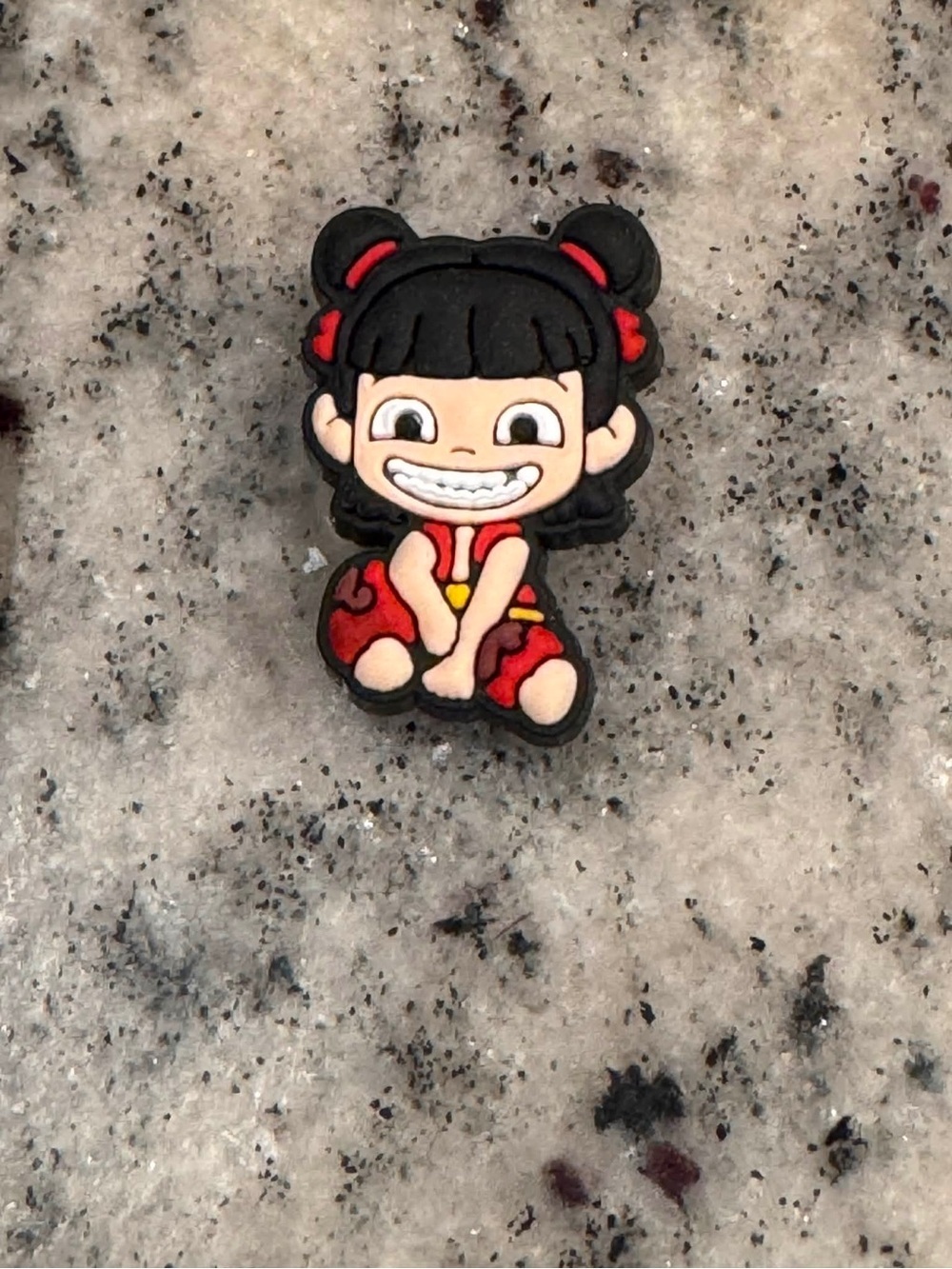 CROCS Jibbitz Charm Little Girl in Red Outfit